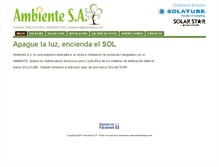 Tablet Screenshot of ambientesa.com